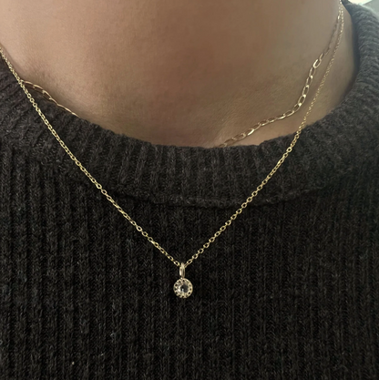 ROSE CUT DIAMOND MAZURKA NECKLACE